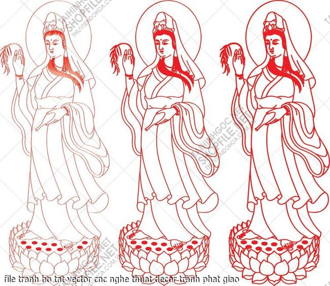 file tranh bo tat vector cnc nghe thuat decor tranh phat giao
